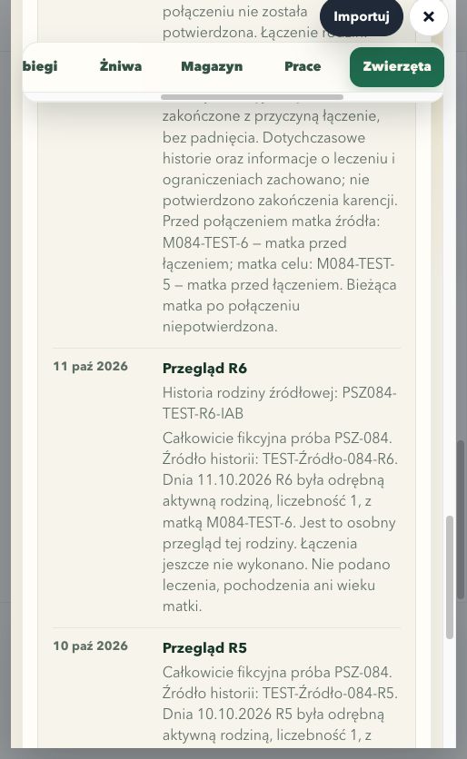 Historia fikcyjnej R5 po łączeniu: przegląd R6 z etykietą rodziny źródłowej i wcześniejszy przegląd R5